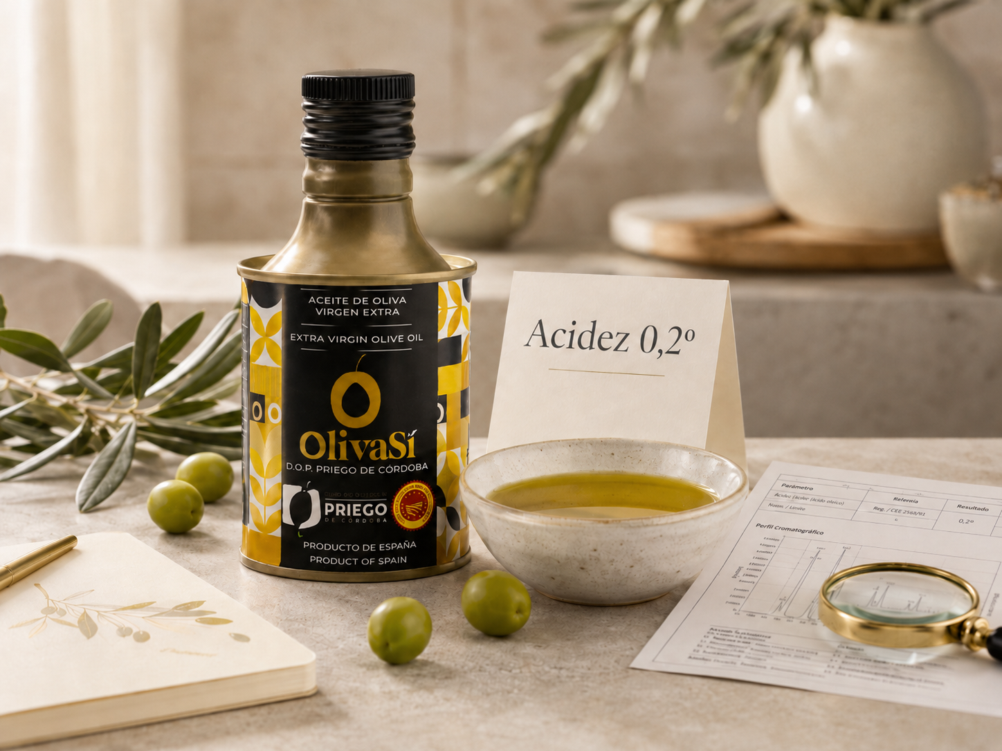 Acidez del aceite de oliva: qué significa 0,2º en un AOVE