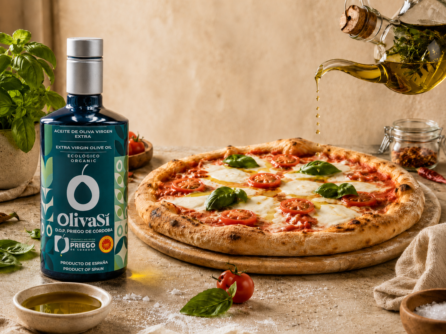 Aceite de oliva en pizza: el toque final para una pizza gourmet