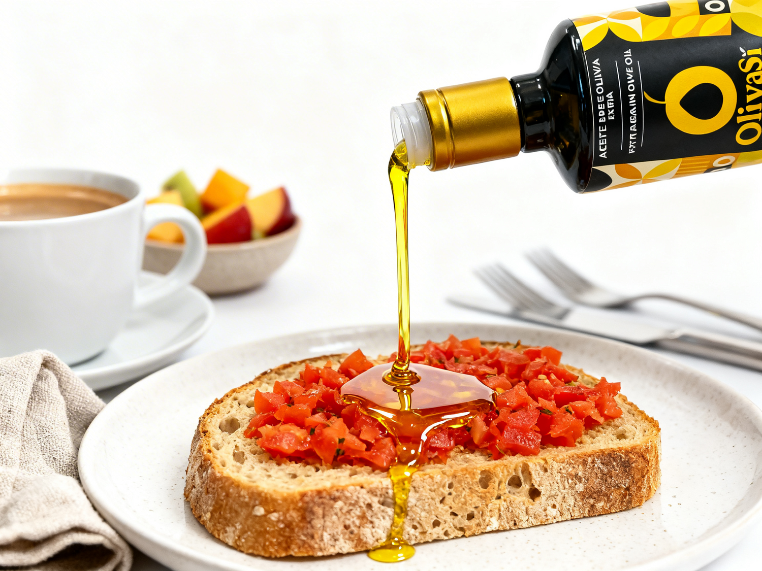 Ideas de desayuno saludables con aceite de oliva virgen extra (AOVE)