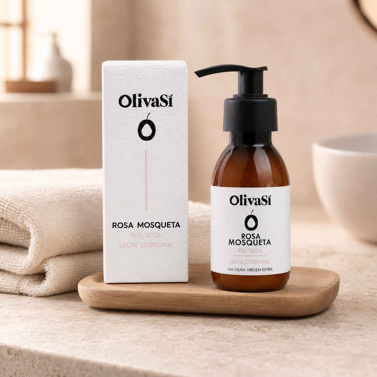 Leche Corporal de Rosa Mosqueta con Aceite de Oliva Virgen Extra 100 ml