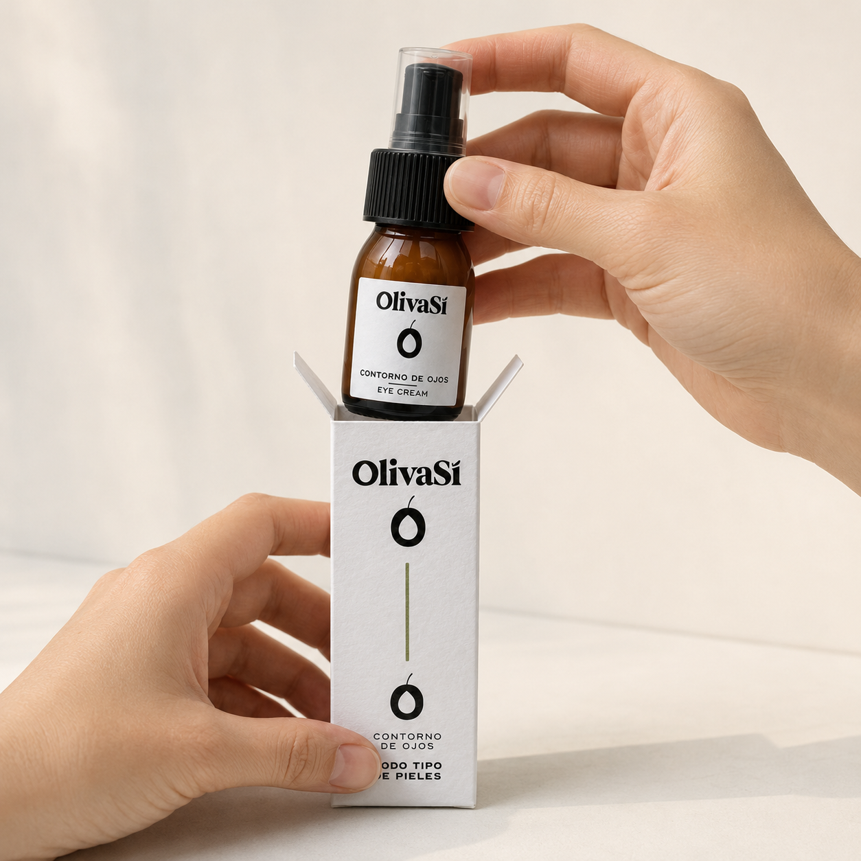 Contorno de Ojos Natural a Base de Aceite de Oliva Virgen Extra | COSMOS NATURAL | 30 ml