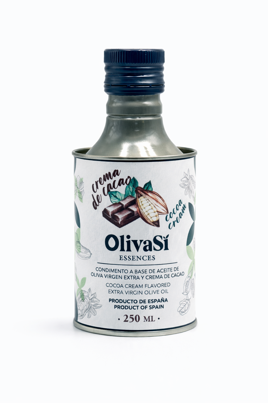 Aceite de Oliva Virgen Extra Aromatizado de Crema de Cacao, 250ml