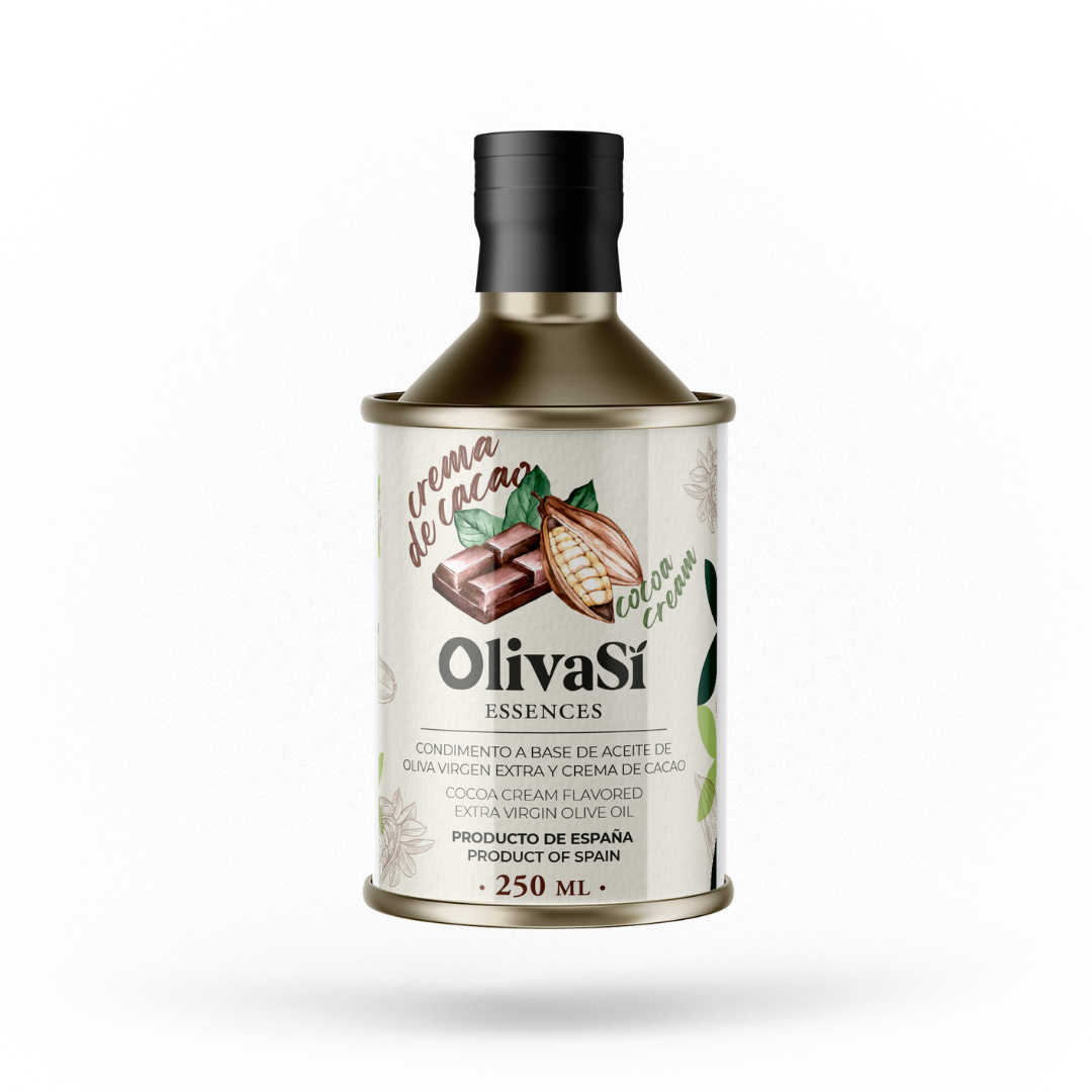 Aceite de Oliva Virgen Extra Aromatizado de Crema de Cacao, 250ml