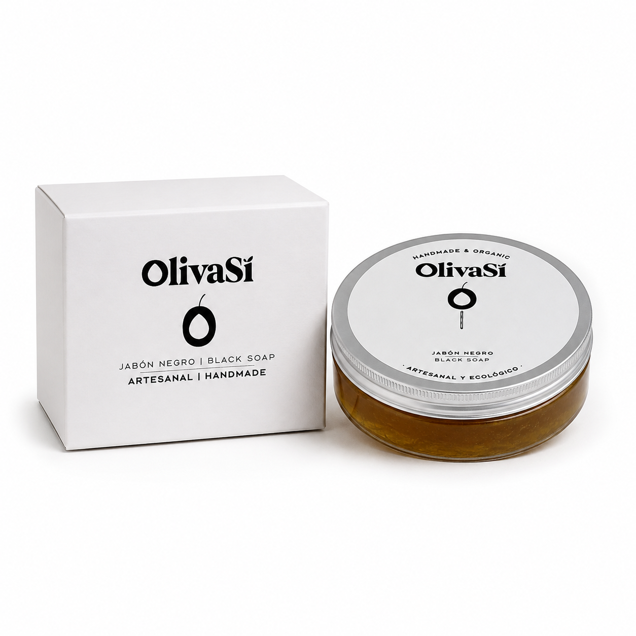 Jabón Negro Artesanal a Base de Aceite de Oliva Virgen Extra y Eucalipto | COSMOS NATURAL | 200 ml