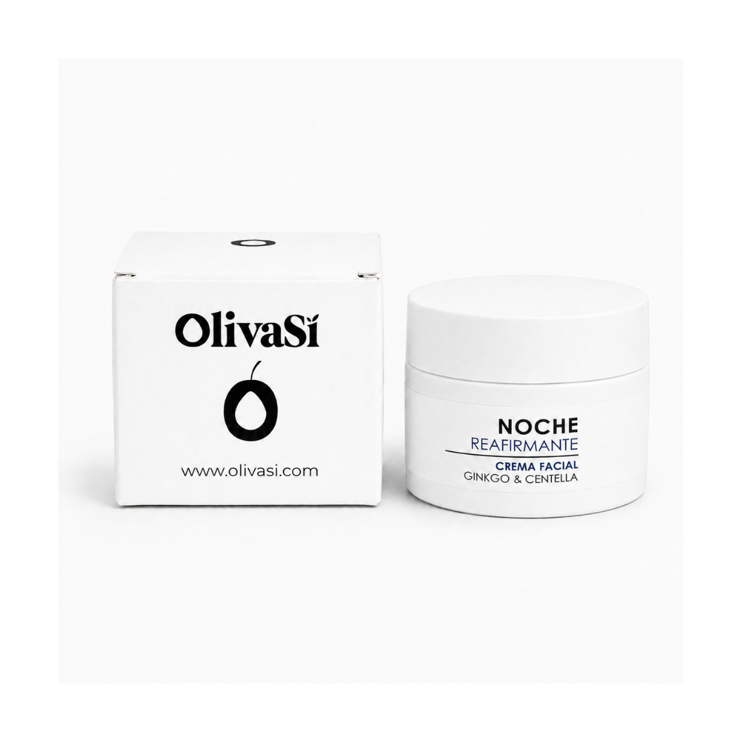 Crema Facial Reafirmante de Noche a Base de Aceite de Oliva Virgen Extra y Rosa Mosqueta | 50 ml