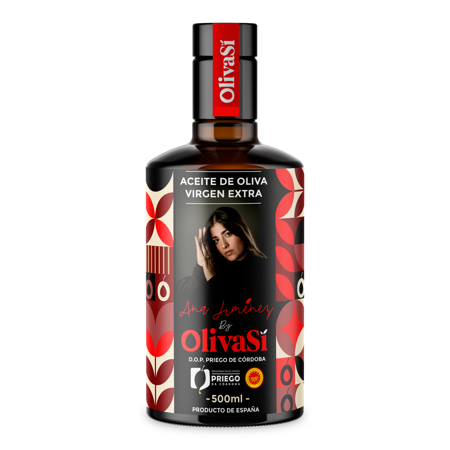 Aceite de Oliva Virgen Extra, D.O.P. Priego de Córdoba, OLIVA SÍ Ana Jiménez Edition, 500ml, Coupage