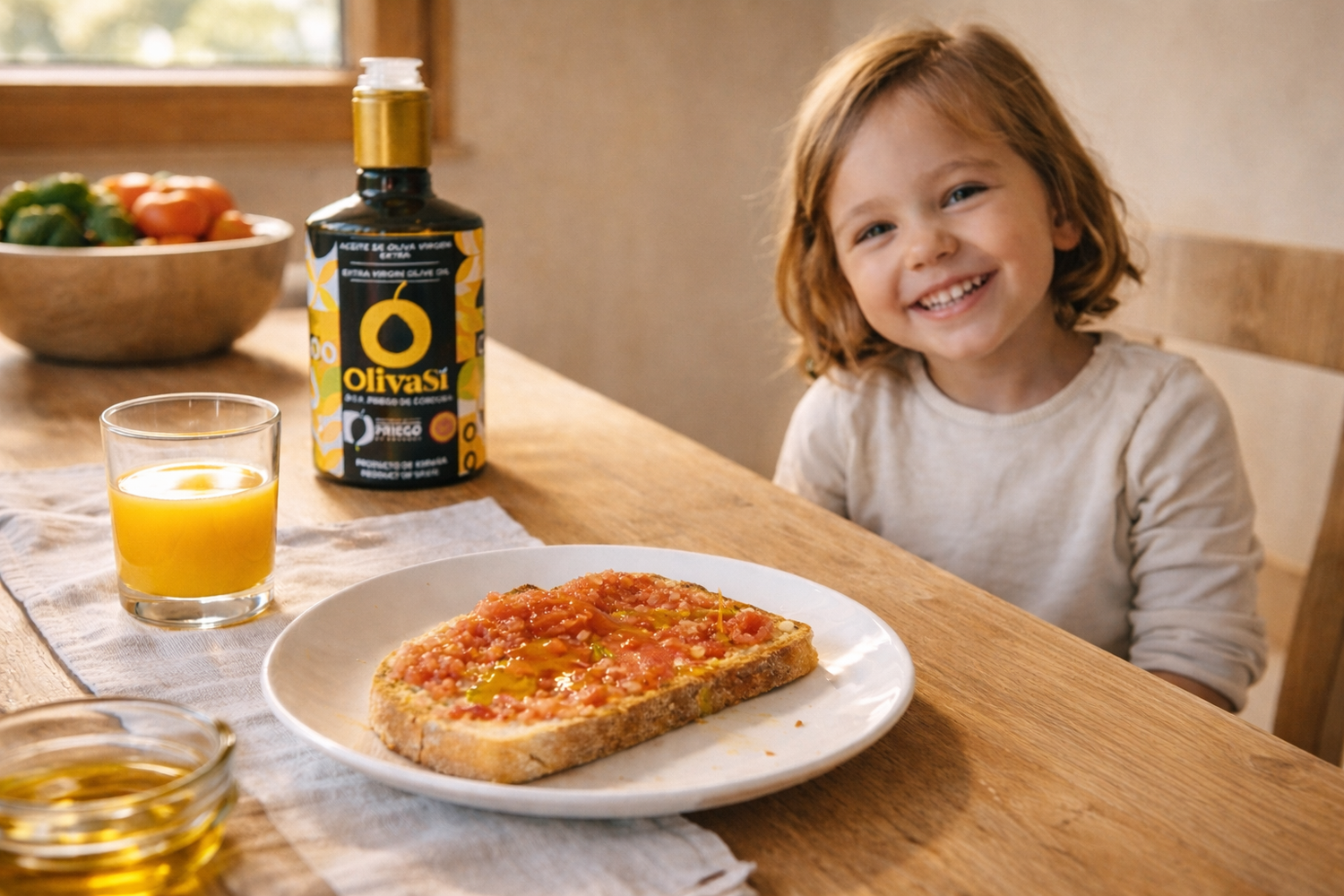 Aceite de oliva para niños: guía fácil para usar AOVE en la alimentación infantil