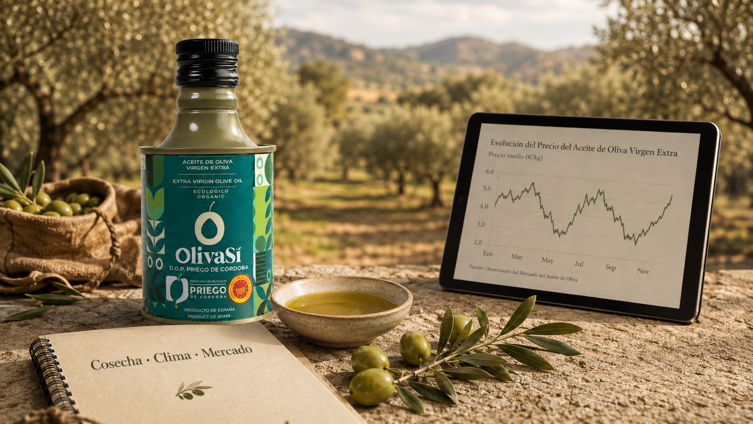 Por qué sube el precio del aceite de oliva: cosecha, clima y mercado