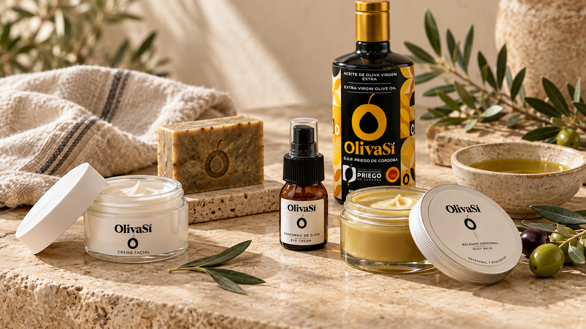 Cosmética con aceite de oliva virgen extra: qué hace cada producto