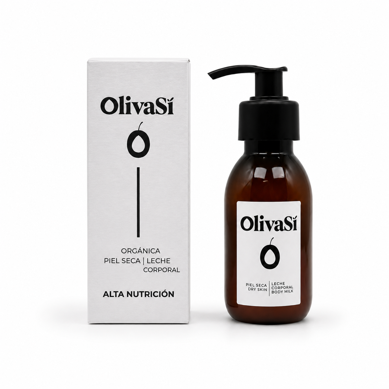 Leche Corporal Ecológica para Piel Seca a Base de Aceite de Oliva Virgen Extra | COSMOS ORGANIC | 100 ml