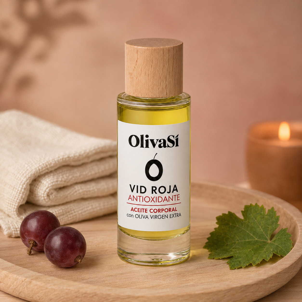 Aceite Corporal de Vid Roja a Base de Aceite de Oliva Virgen Extra | 30 ml