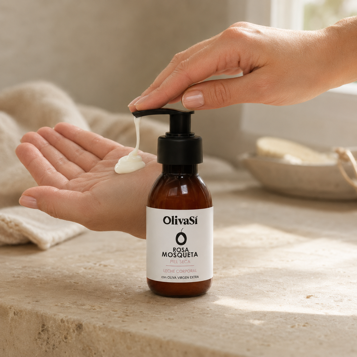 Leche Corporal de Rosa Mosqueta con Aceite de Oliva Virgen Extra 100 ml