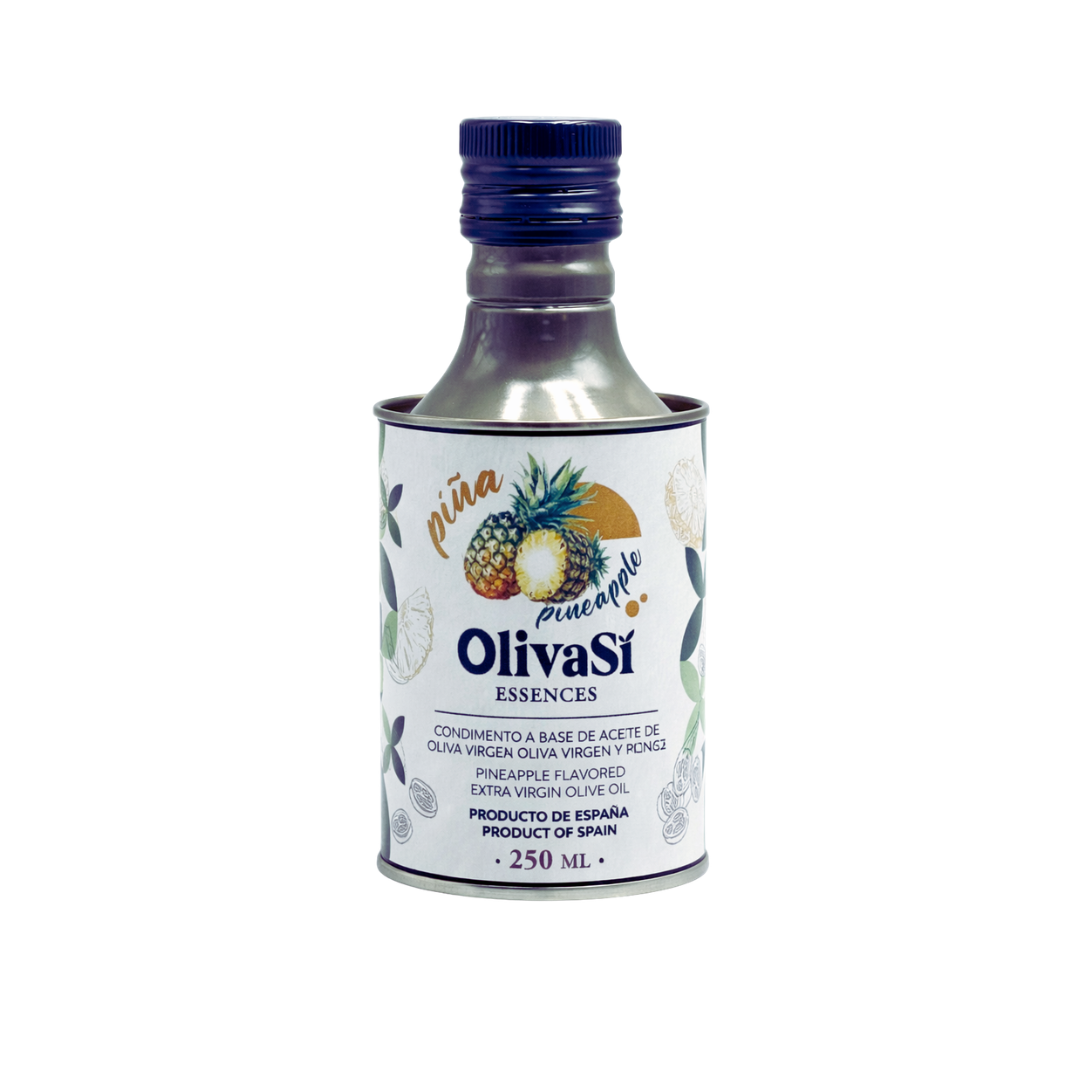 Oliva Sí Aromatisiertes Natives Olivenöl Extra mit Ananas, 250ml