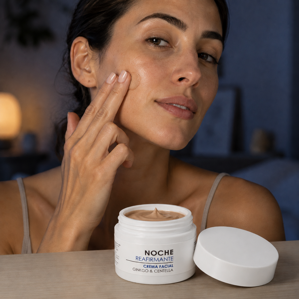 Crema Facial Reafirmante de Noche a Base de Aceite de Oliva Virgen Extra y Rosa Mosqueta | 50 ml