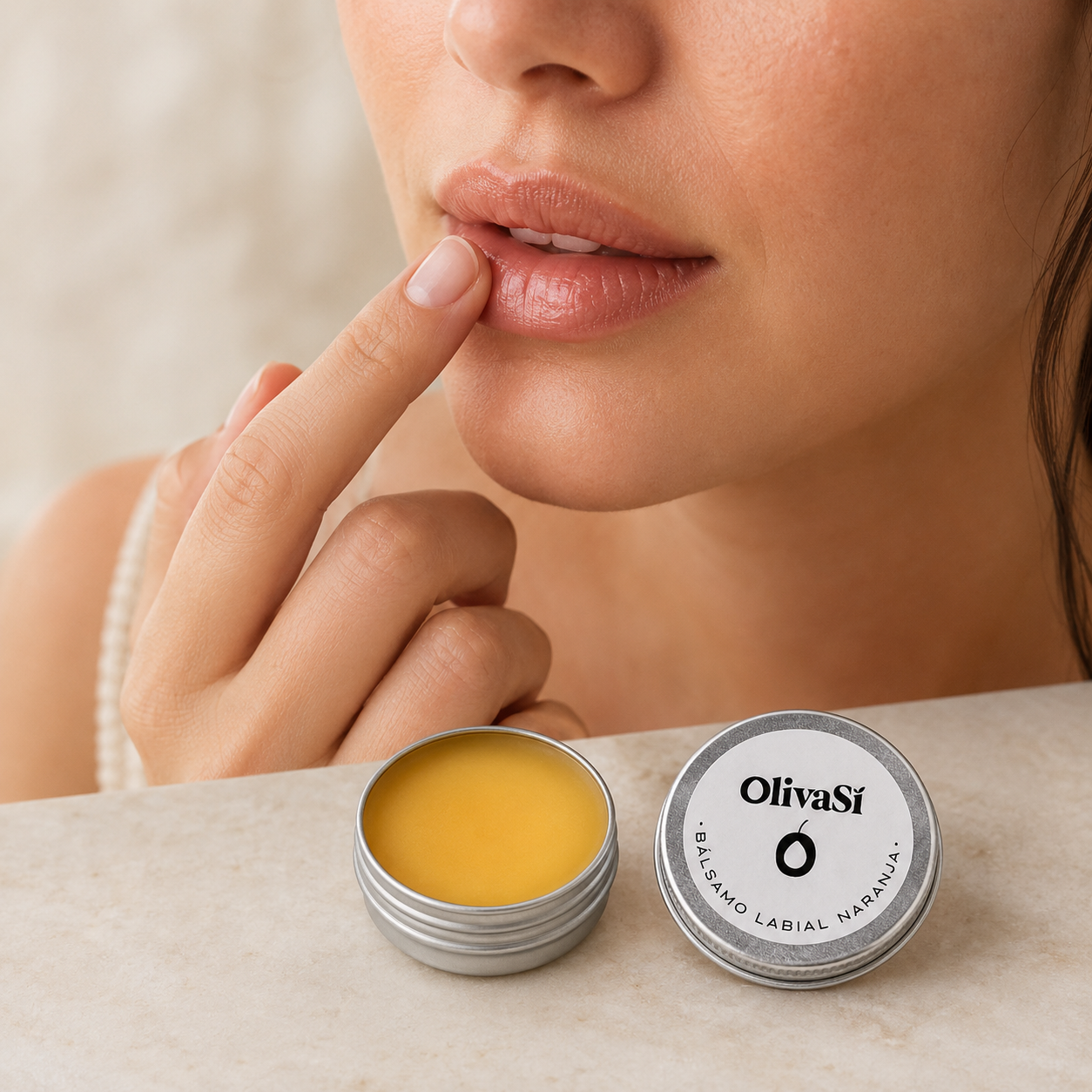 Bálsamo Labial Natural con Aceite de Oliva Virgen Extra - 15ml