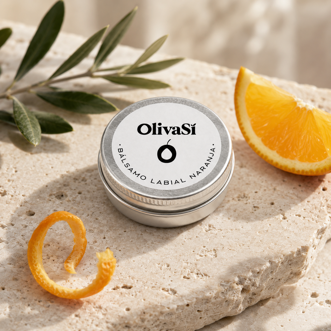 Bálsamo Labial Natural con Aceite de Oliva Virgen Extra - 15ml