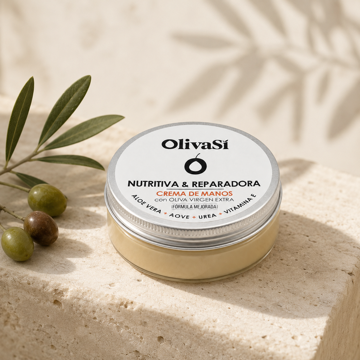 Crema Reparadora de Manos a Base de Aceite de Oliva Virgen Extra - 50 ml