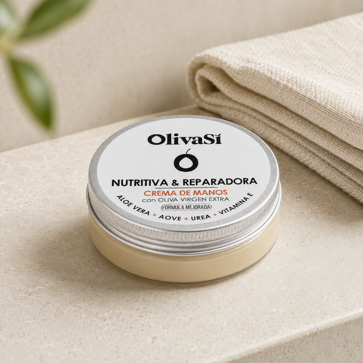 Crema Reparadora de Manos a Base de Aceite de Oliva Virgen Extra - 50 ml