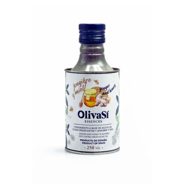 Condimento a base de Aceite de Oliva Virgen Extra con Jengibre y Miel · Oliva Sí Essences · 250 ml