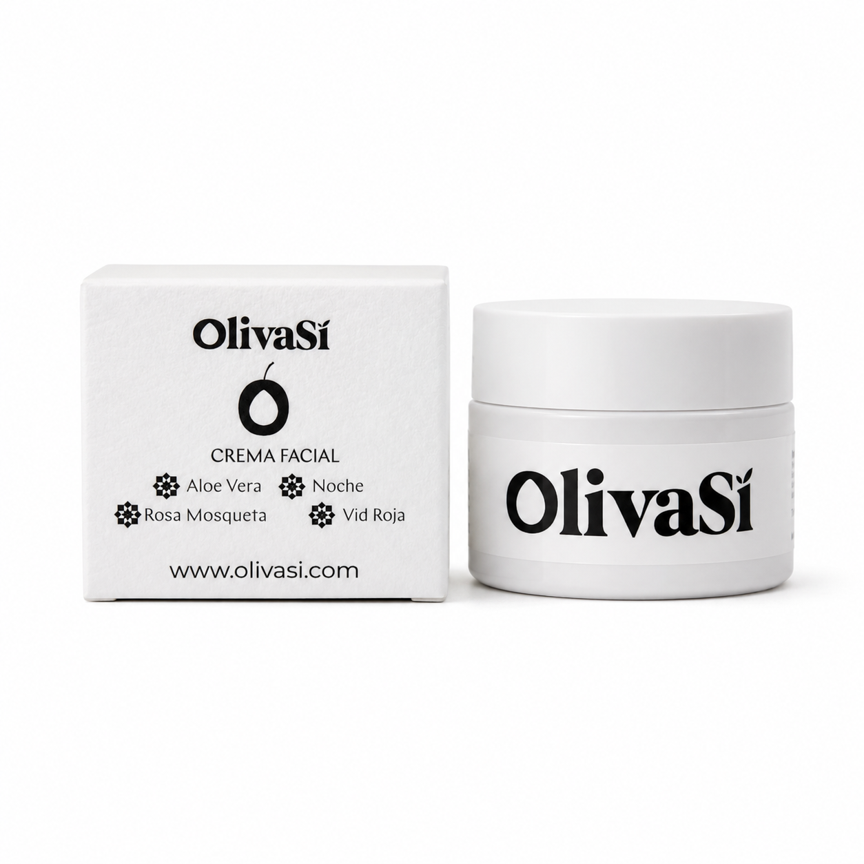 Crema Facial Día y Noche de Rosa Mosqueta con Aceite de Oliva Virgen Extra y FPS 50 ml