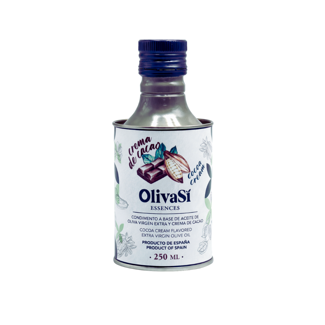 Aceite de Oliva Virgen Extra Aromatizado de Crema de Cacao, 250ml