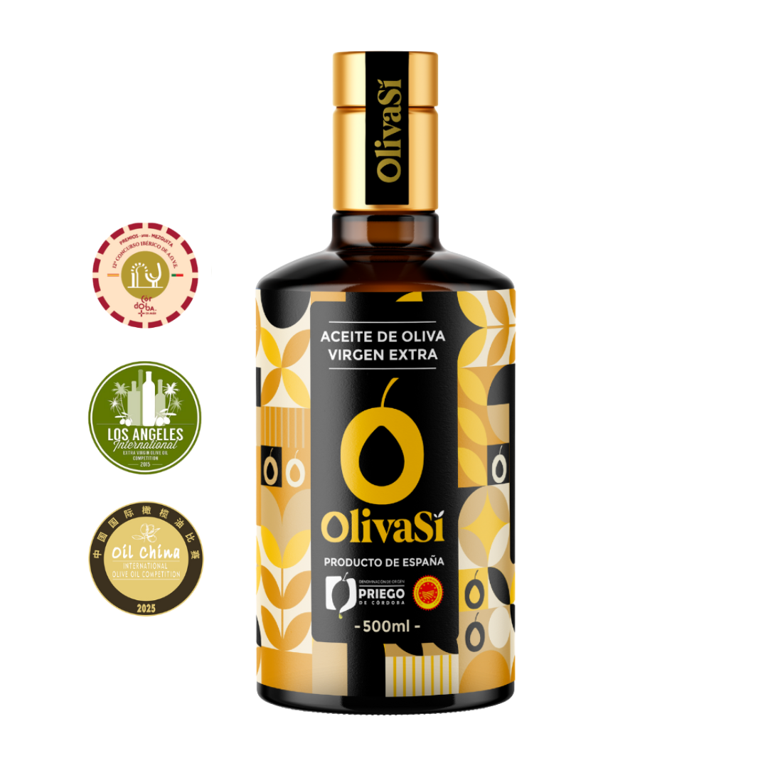 Extra Virgin Olive Oil | Denomination of Origin Priego de Córdoba | Golden Edition | 500ml | coupage